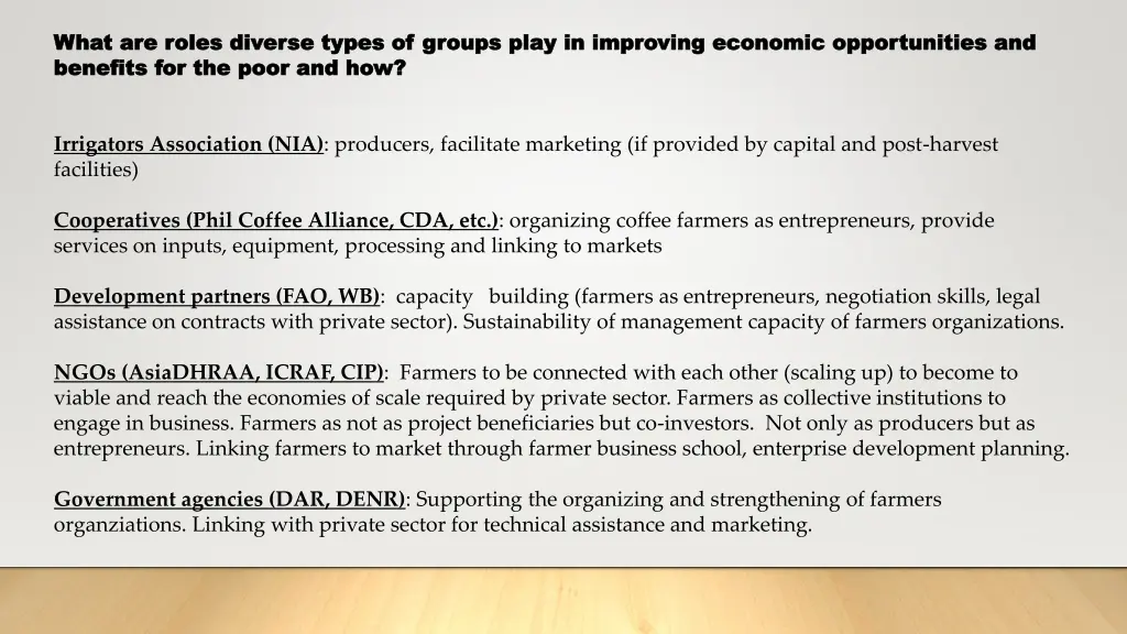 what are roles diverse types of groups play