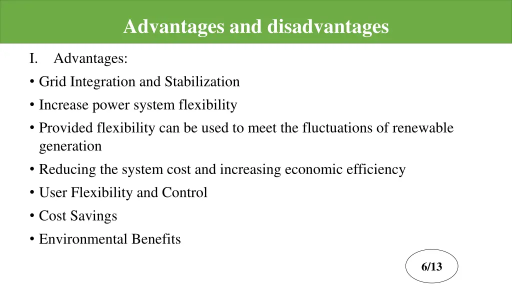 advantages and disadvantages