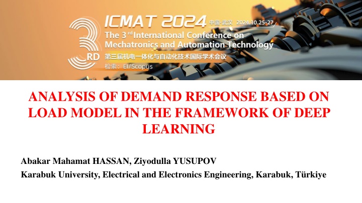 analysis of demand response based on load model