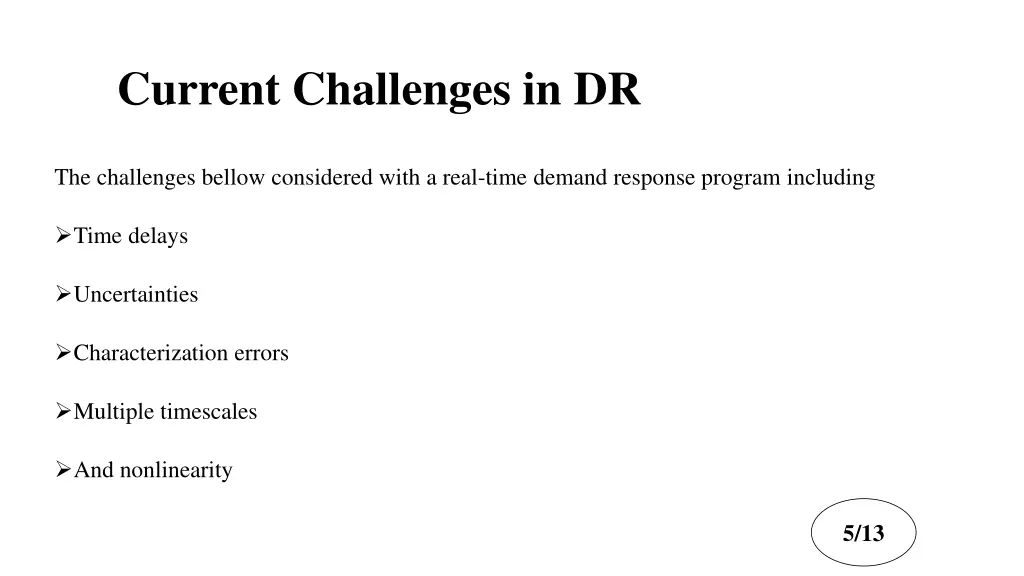 current challenges in dr