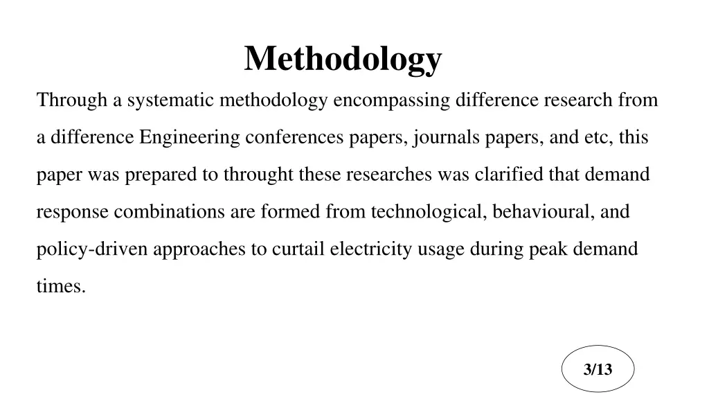 methodology