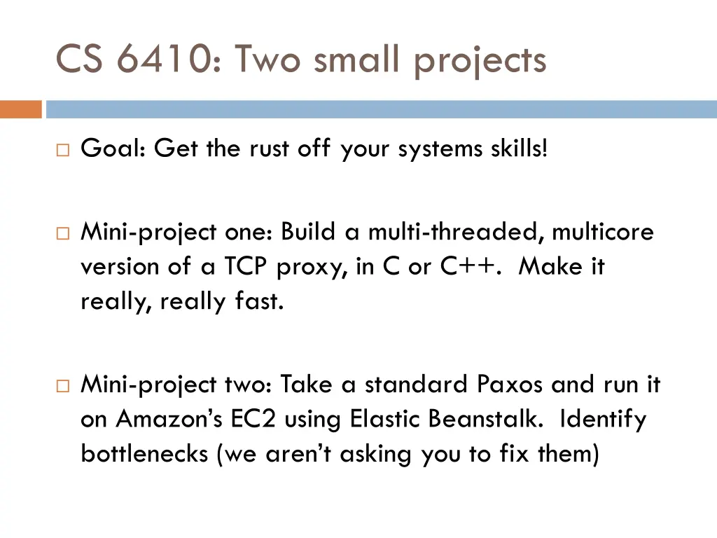 cs 6410 two small projects