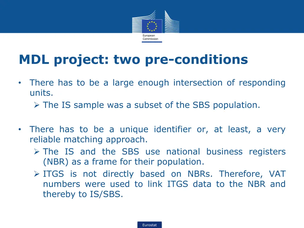 mdl project two pre conditions