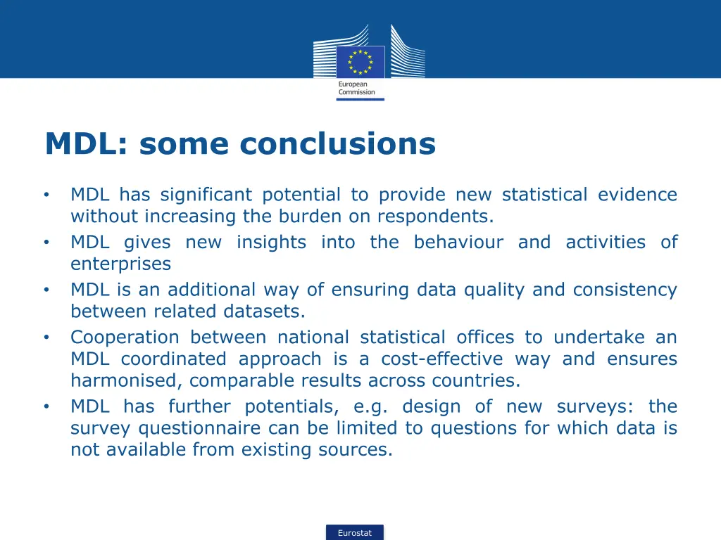 mdl some conclusions