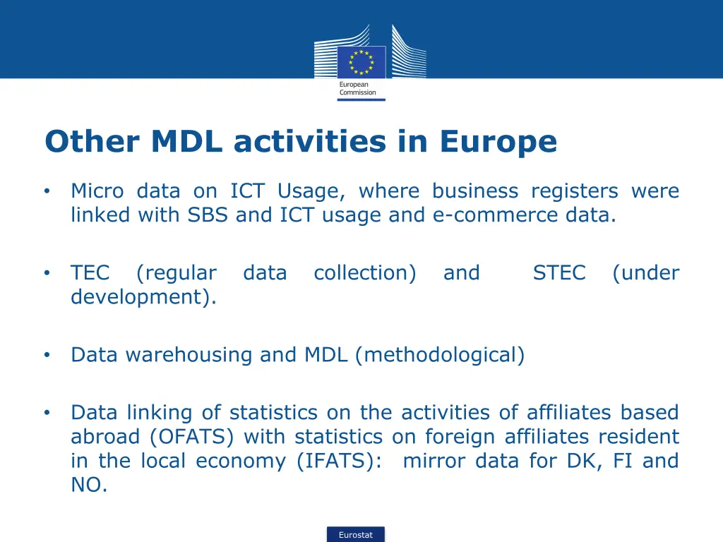 other mdl activities in europe