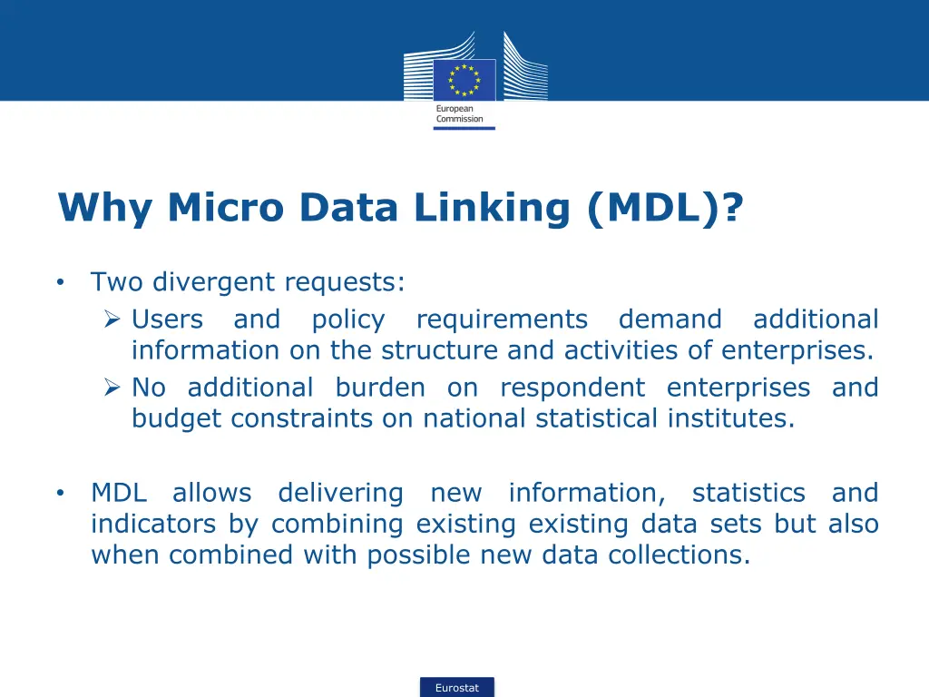 why micro data linking mdl