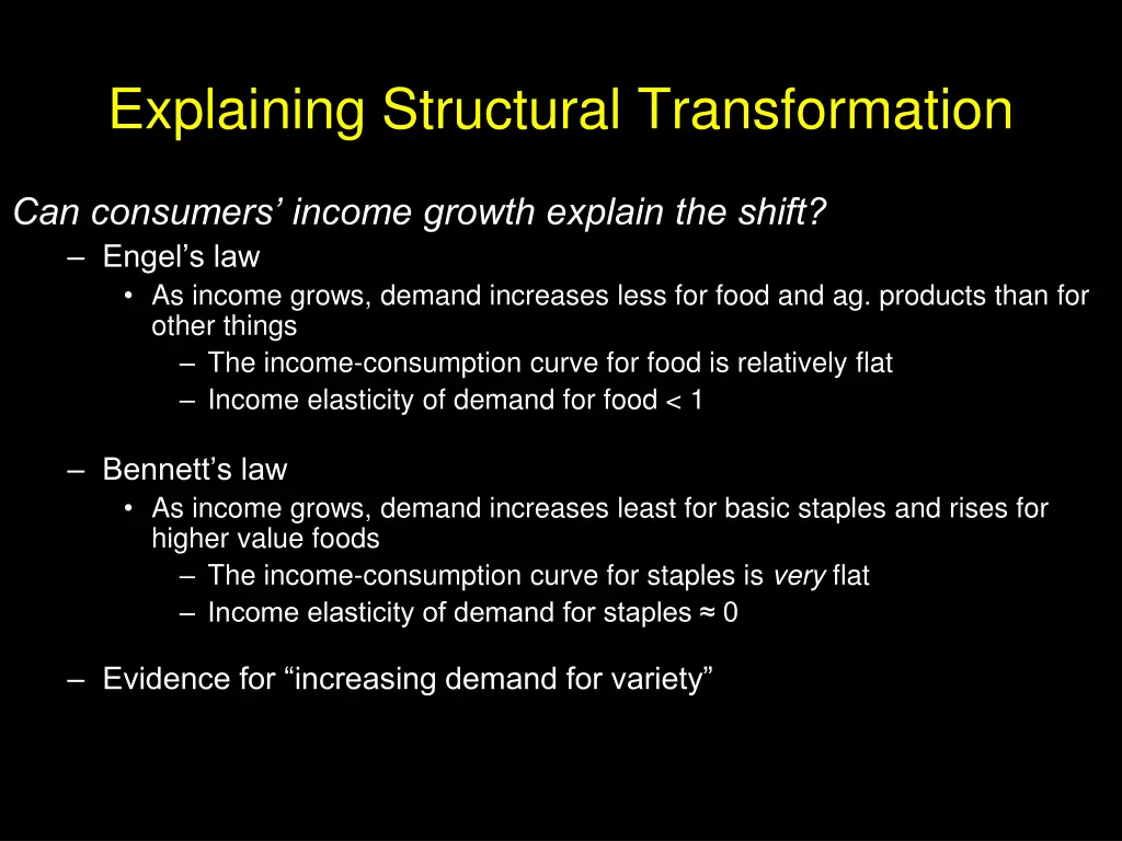 explaining structural transformation