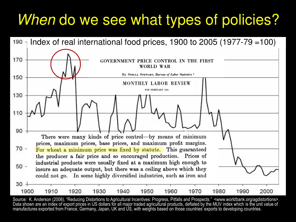 when do we see what types of policies