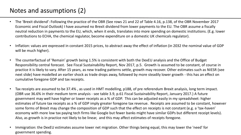 notes and assumptions 2