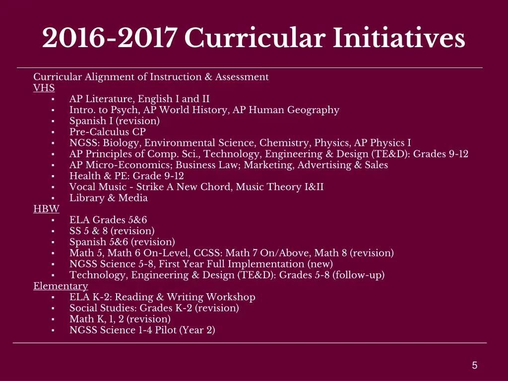 2016 2017 curricular initiatives 1