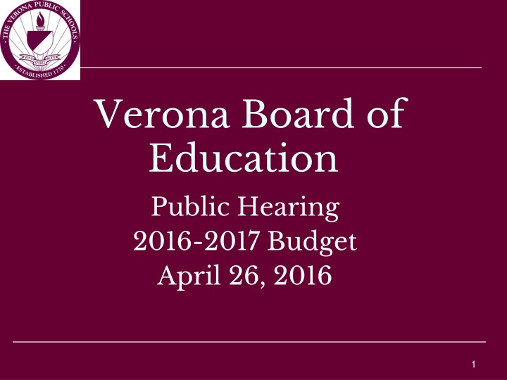 verona board of education public hearing 2016