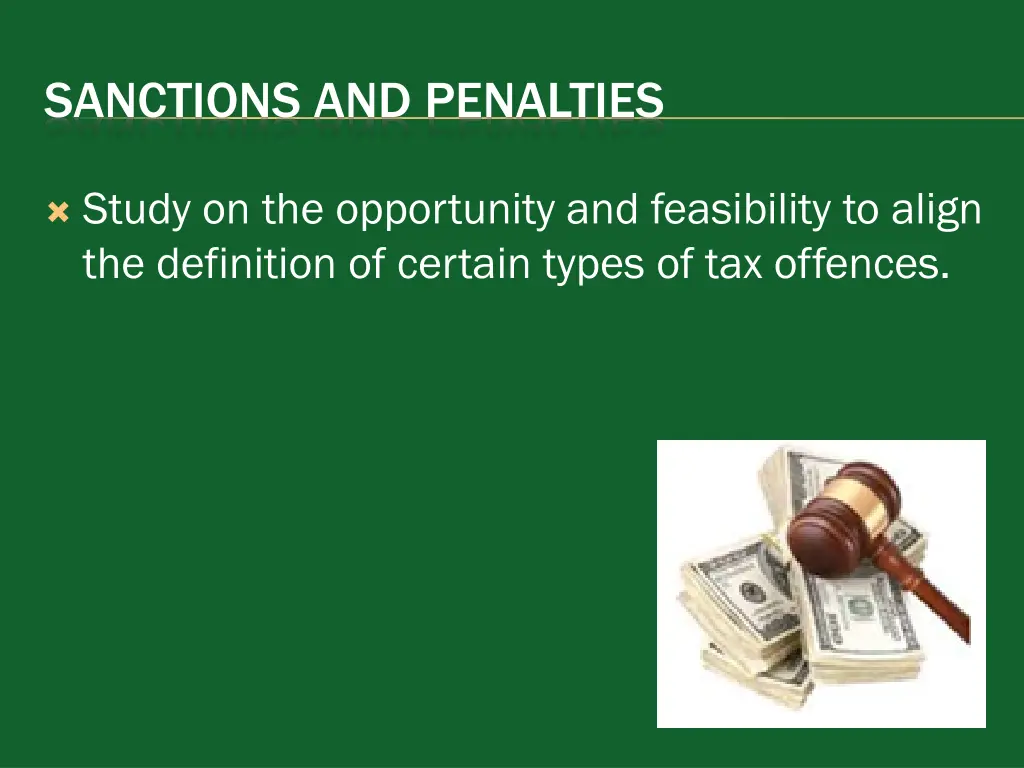 sanctions and penalties