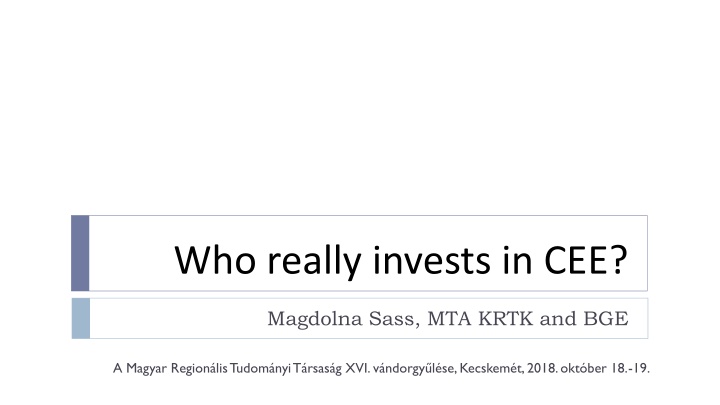 who really invests in cee