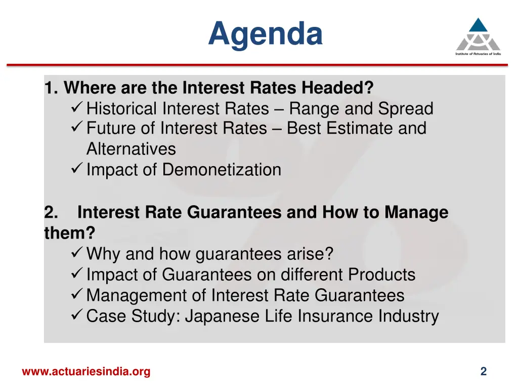 agenda