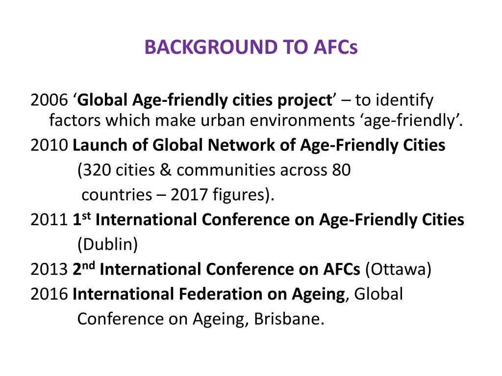 background to afcs 1