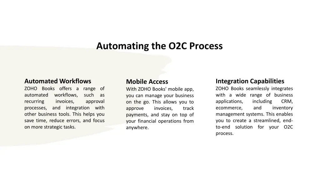 automating the o2c process
