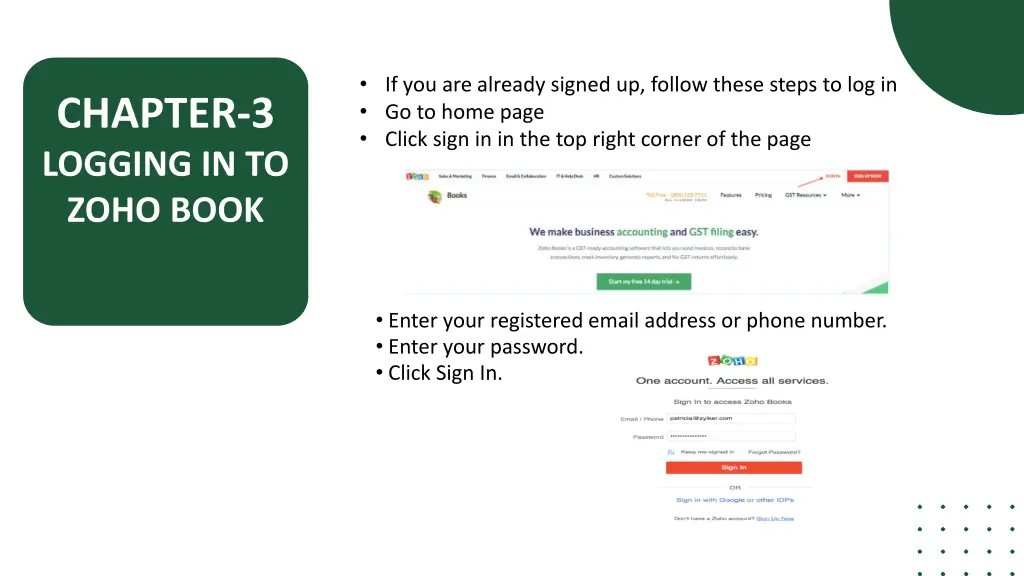 if you are already signed up follow these steps