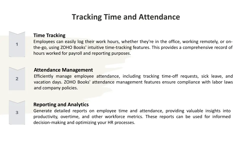 tracking time and attendance