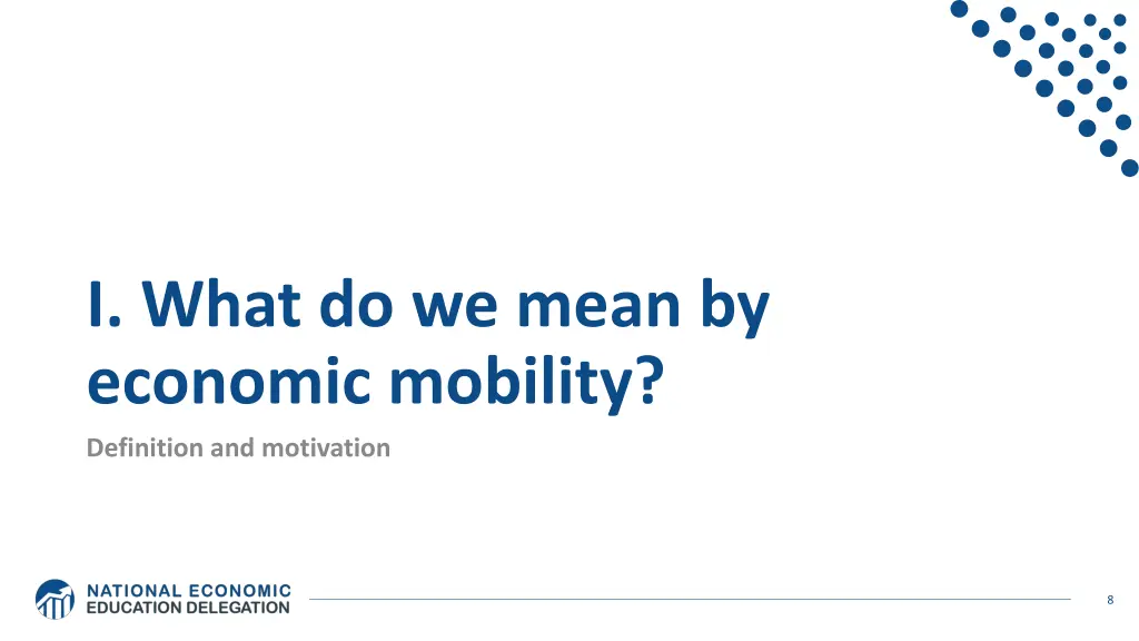 i what do we mean by economic mobility definition