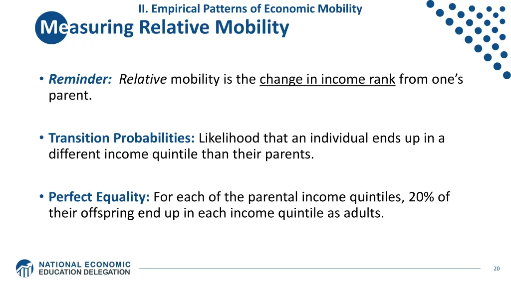 ii empirical patterns of economic mobility 6