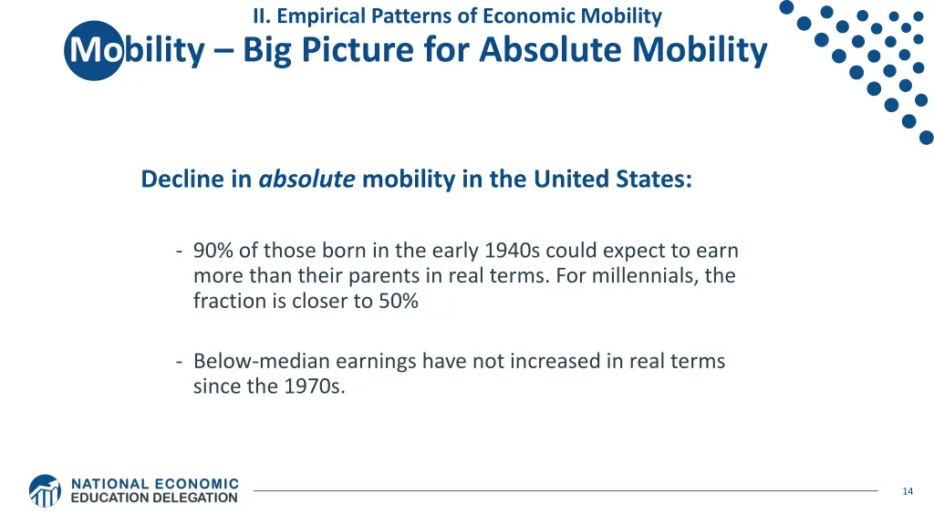 ii empirical patterns of economic mobility