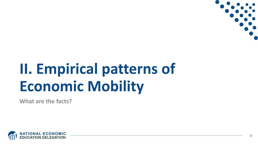 ii empirical patterns of economic mobility what