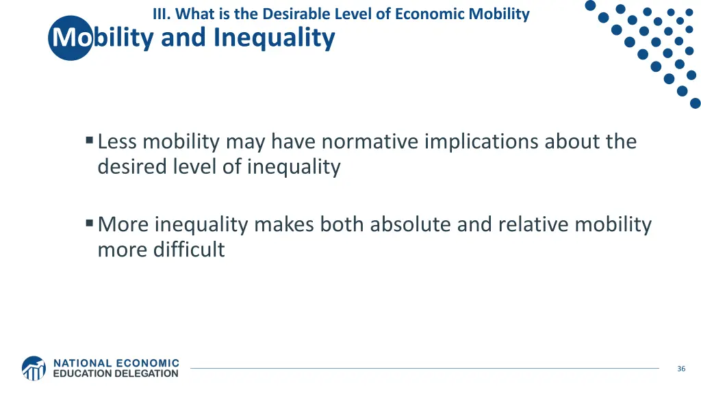 iii what is the desirable level of economic 9