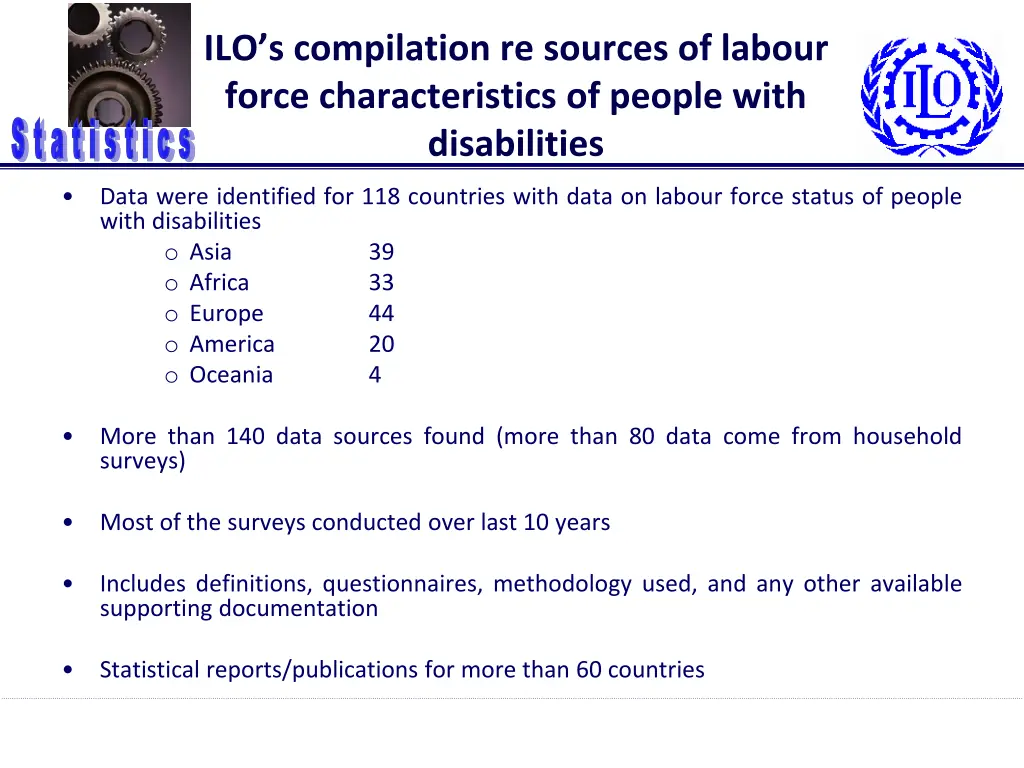 ilo s compilation re sources of labour force