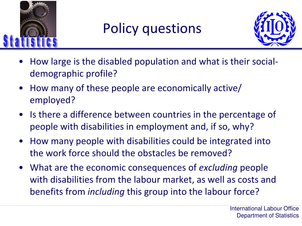 policy questions