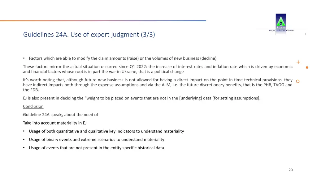 guidelines 24a use of expert judgment 3 3