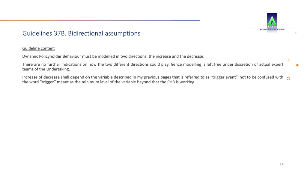 guidelines 37b bidirectional assumptions