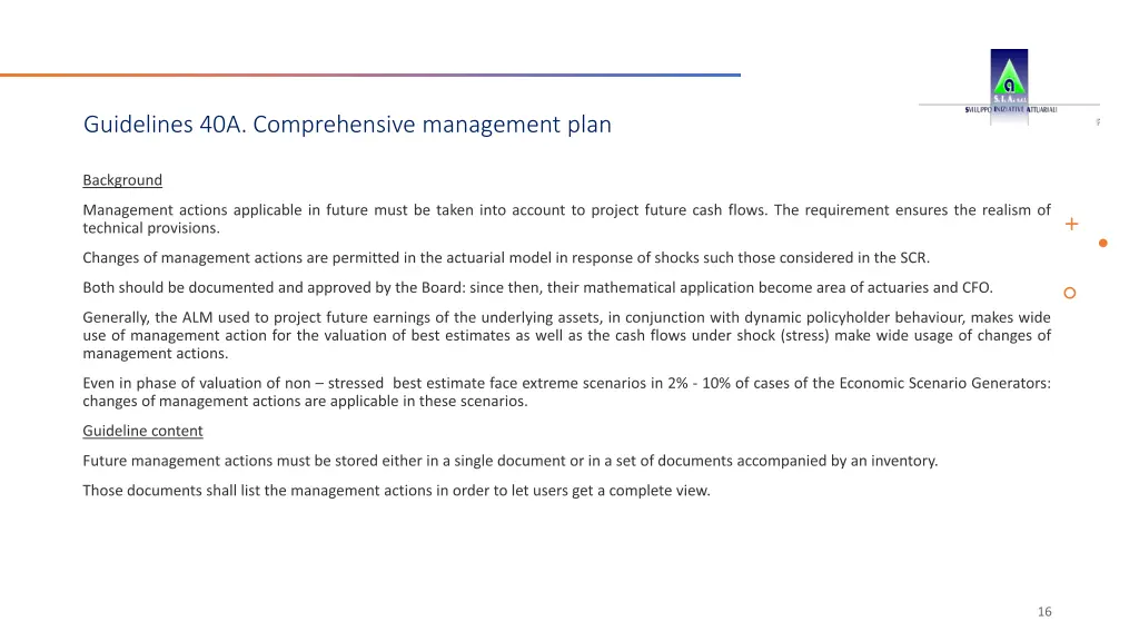 guidelines 40a comprehensive management plan