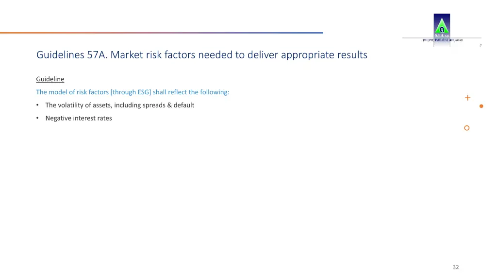 guidelines 57a market risk factors needed