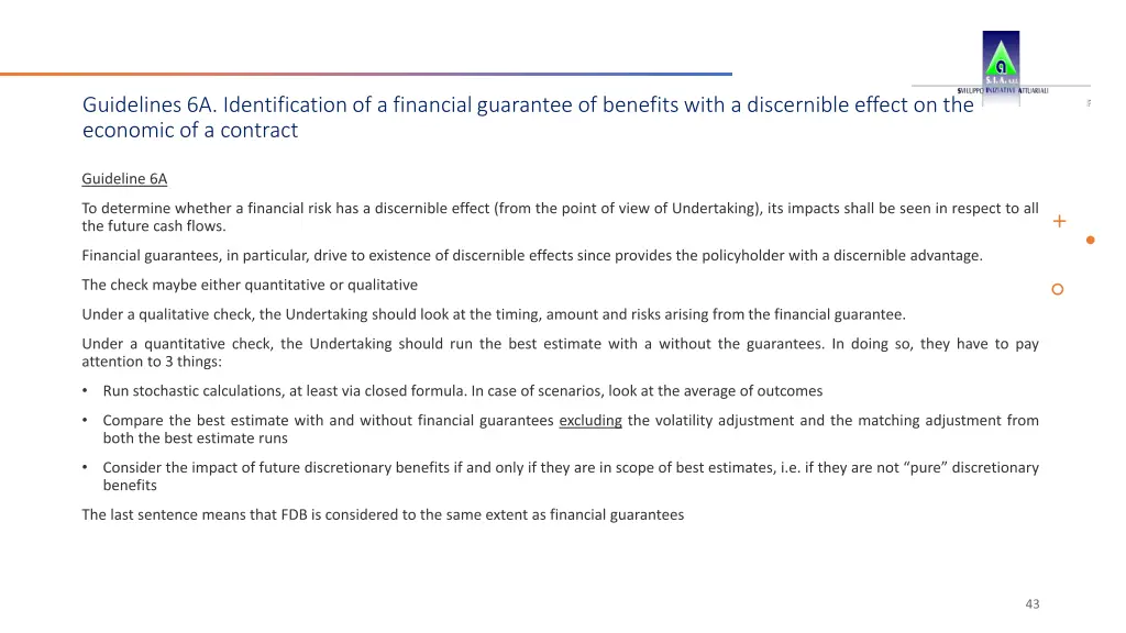 guidelines 6a identification of a financial
