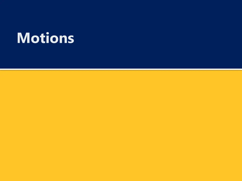 motions