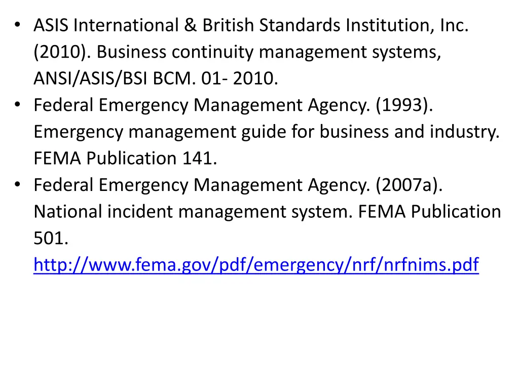 asis international british standards institution