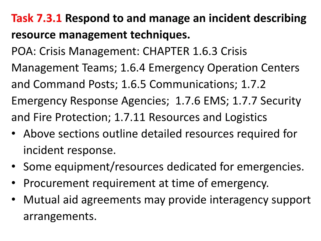 task 7 3 1 respond to and manage an incident