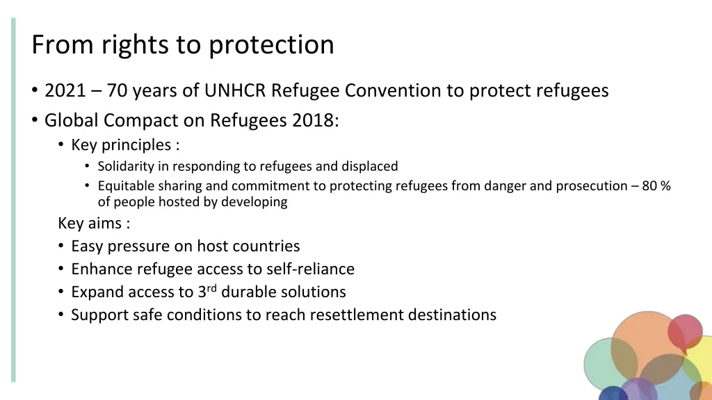 from rights to protection