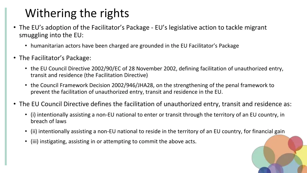 withering the rights the eu s adoption