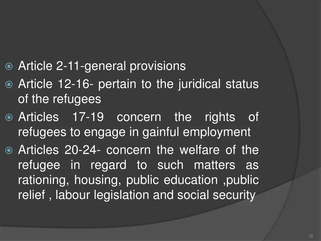 article 2 11 general provisions article