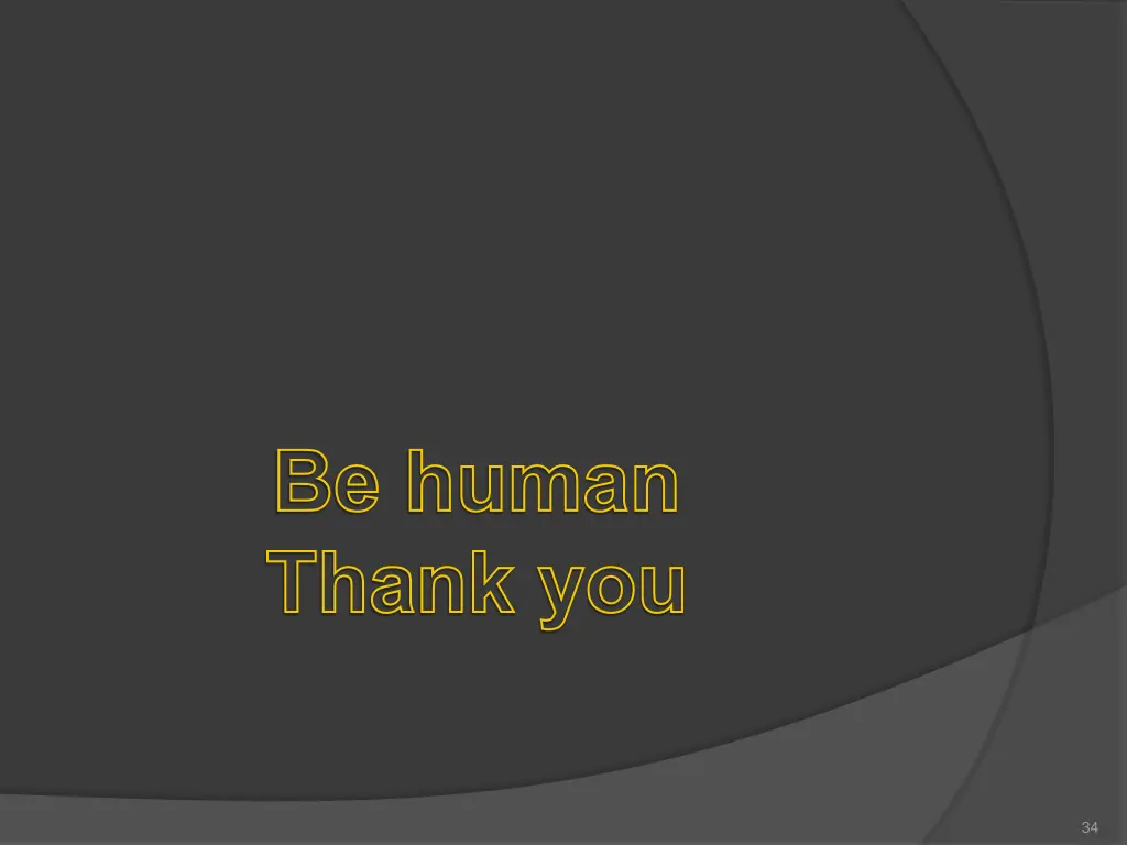 be human thank you