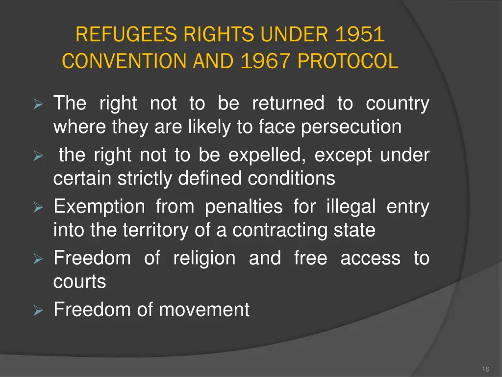 refugees rights under 1951 convention and 1967