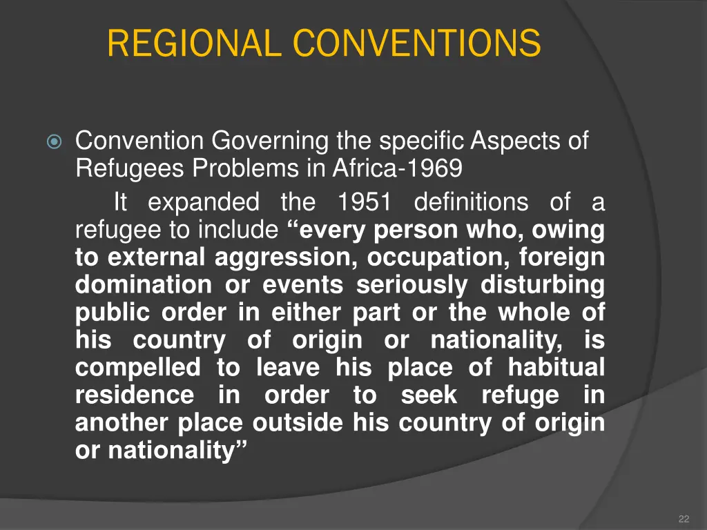 regional conventions