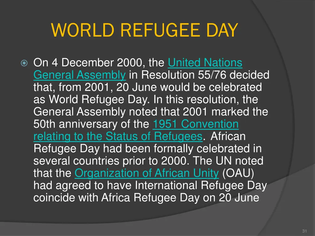 world refugee day