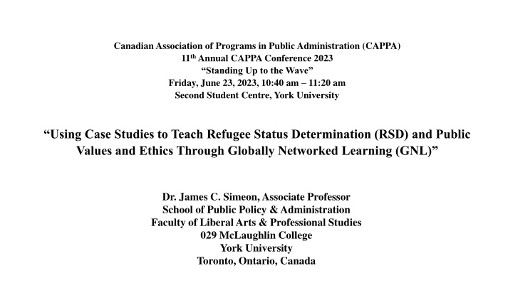 canadian association of programs in public