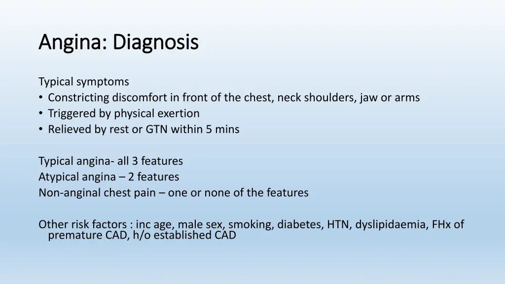 angina diagnosis angina diagnosis