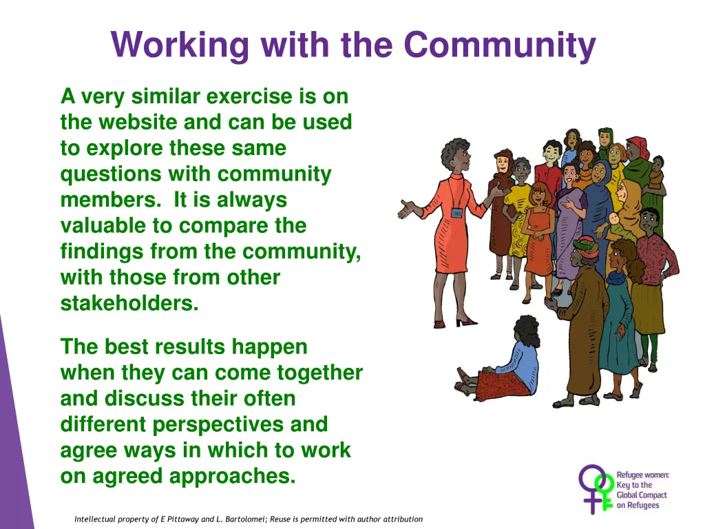 working with the community