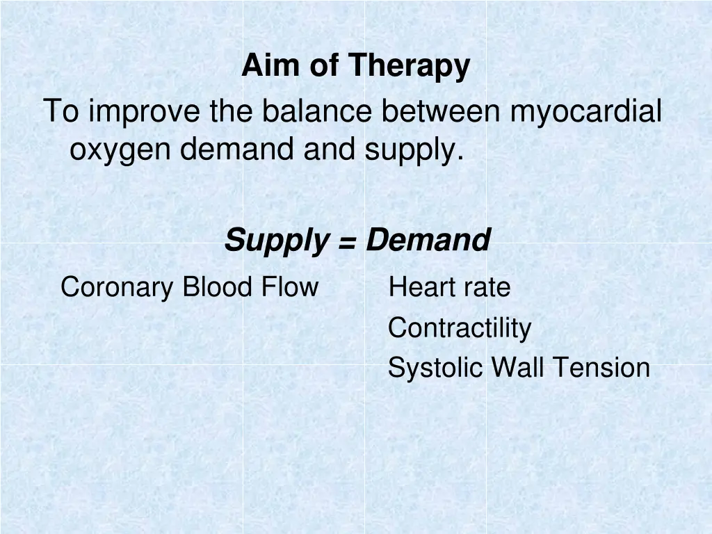aim of therapy