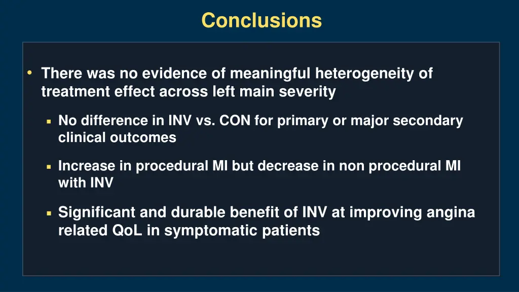 conclusions