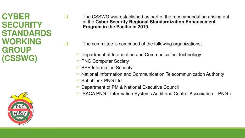 cyber security standards working group csswg